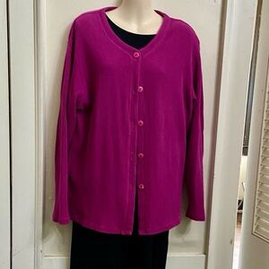 IB Diffusion Fuchsia Sweater Cardigan (S-L)
